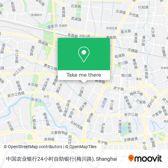 中国农业银行24小时自助银行(梅川路) map