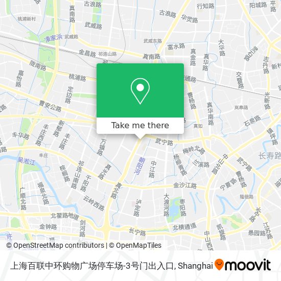 上海百联中环购物广场停车场-3号门出入口 map