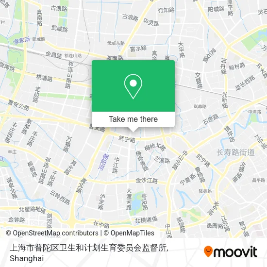 上海市普陀区卫生和计划生育委员会监督所 map
