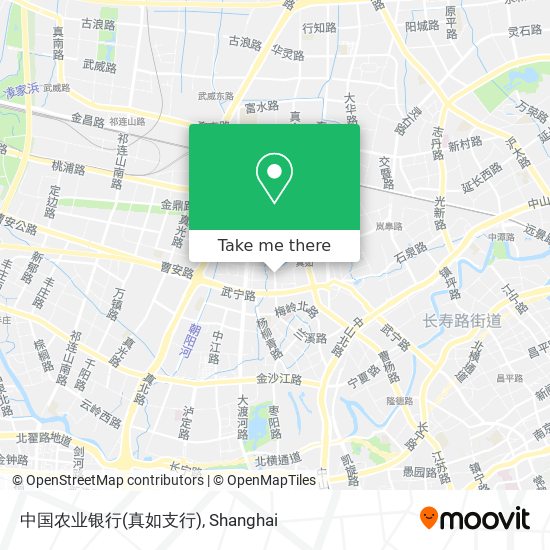 中国农业银行(真如支行) map