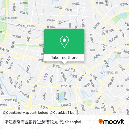 浙江泰隆商业银行(上海普陀支行) map
