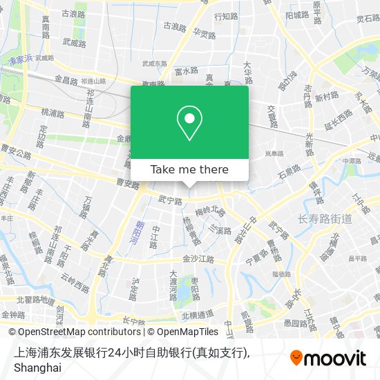 上海浦东发展银行24小时自助银行(真如支行) map