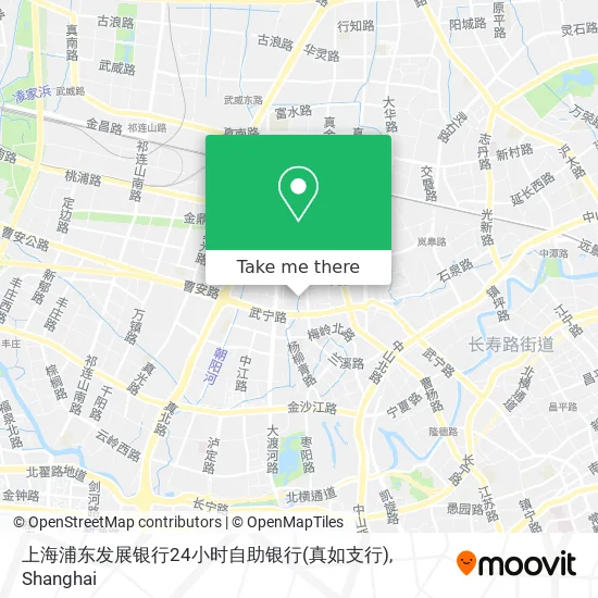 上海浦东发展银行24小时自助银行(真如支行) map