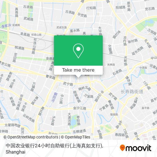 中国农业银行24小时自助银行(上海真如支行) map