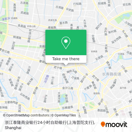 浙江泰隆商业银行24小时自助银行(上海普陀支行) map