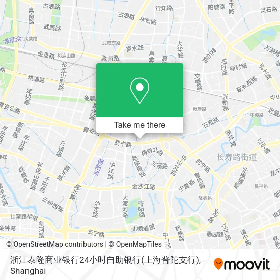 浙江泰隆商业银行24小时自助银行(上海普陀支行) map