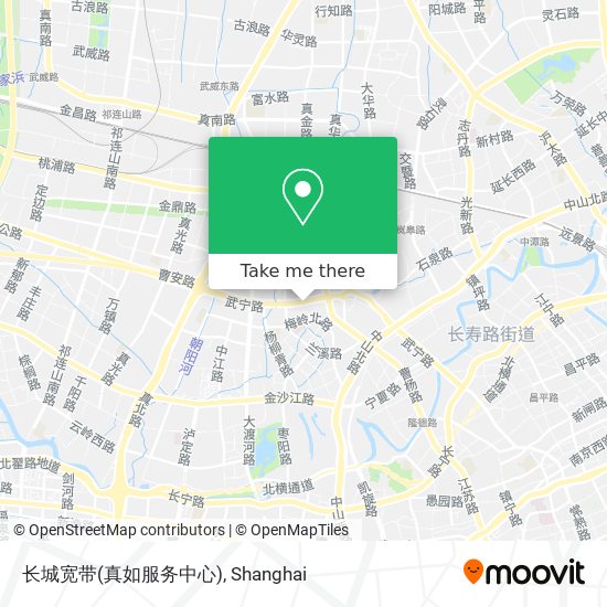 长城宽带(真如服务中心) map