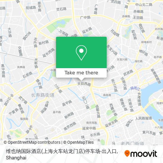 维也纳国际酒店(上海火车站龙门店)停车场-出入口 map