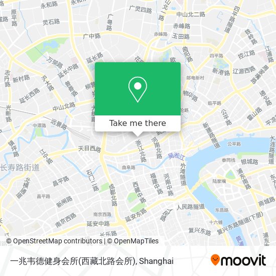 一兆韦德健身会所(西藏北路会所) map