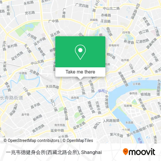 一兆韦德健身会所(西藏北路会所) map