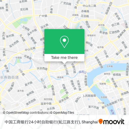 中国工商银行24小时自助银行(虬江路支行) map