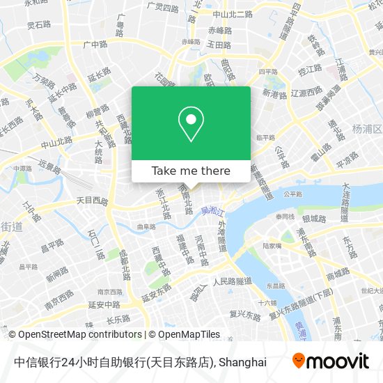 中信银行24小时自助银行(天目东路店) map