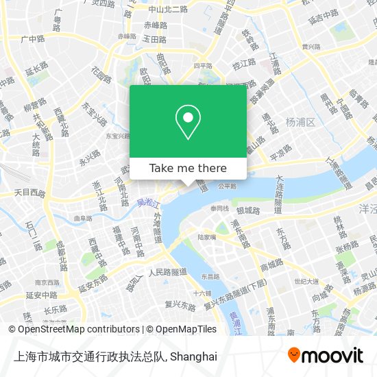 上海市城市交通行政执法总队 map