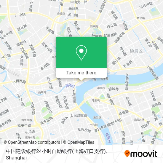 中国建设银行24小时自助银行(上海虹口支行) map