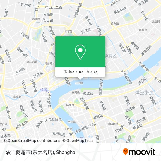 农工商超市(东大名店) map