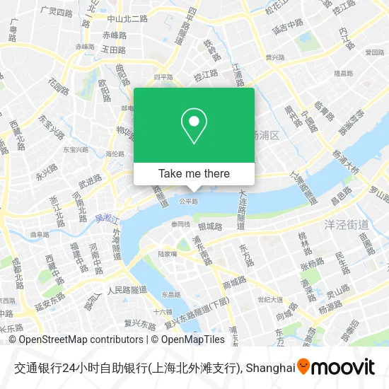 交通银行24小时自助银行(上海北外滩支行) map