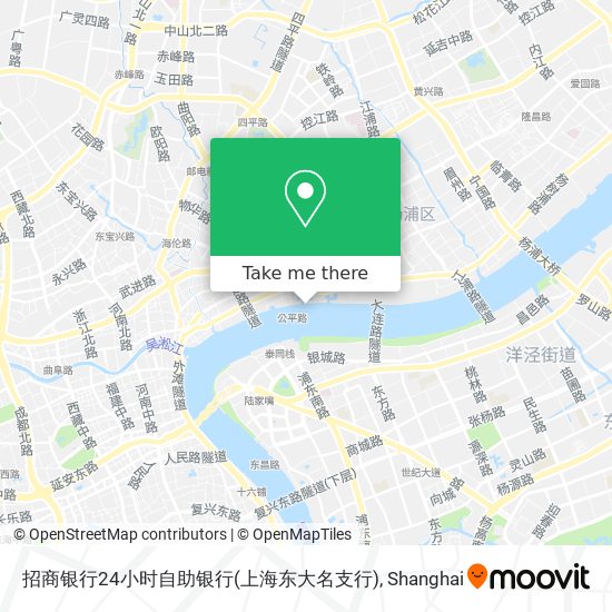 招商银行24小时自助银行(上海东大名支行) map
