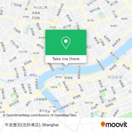 牛皇蟹后(北外滩店) map