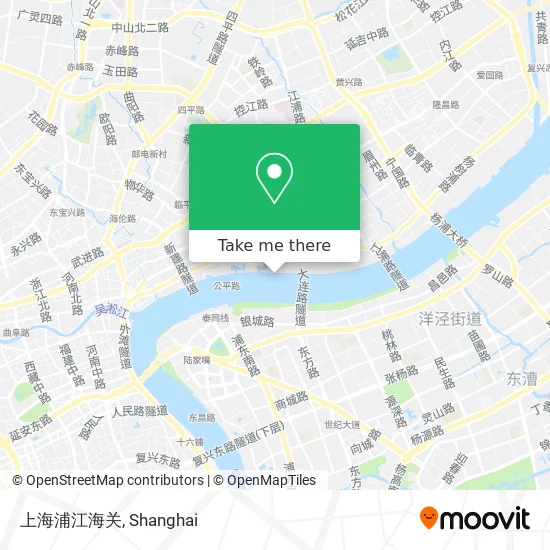 上海浦江海关 map