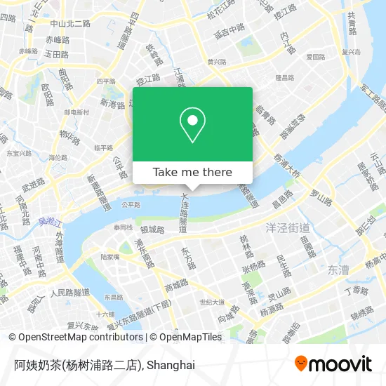 阿姨奶茶(杨树浦路二店) map