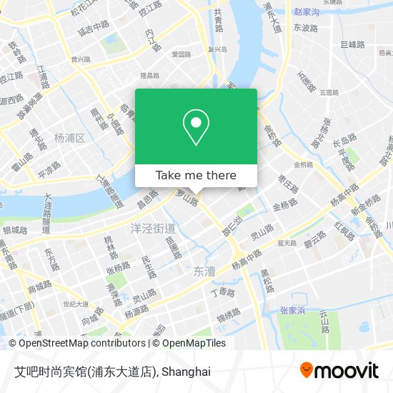 艾吧时尚宾馆(浦东大道店) map