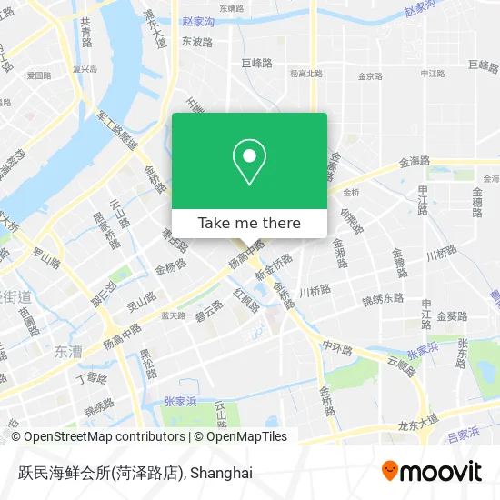 跃民海鲜会所(菏泽路店) map