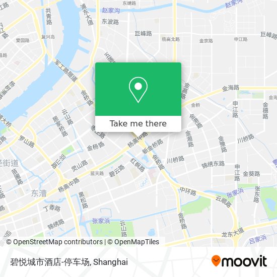 碧悦城市酒店-停车场 map