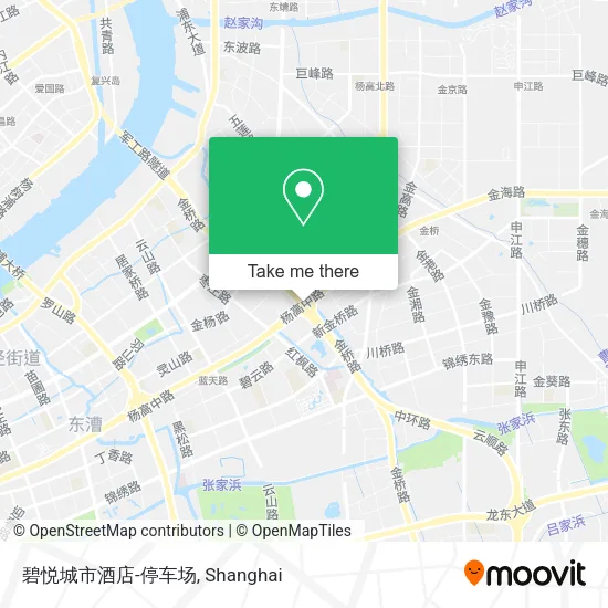 碧悦城市酒店-停车场 map