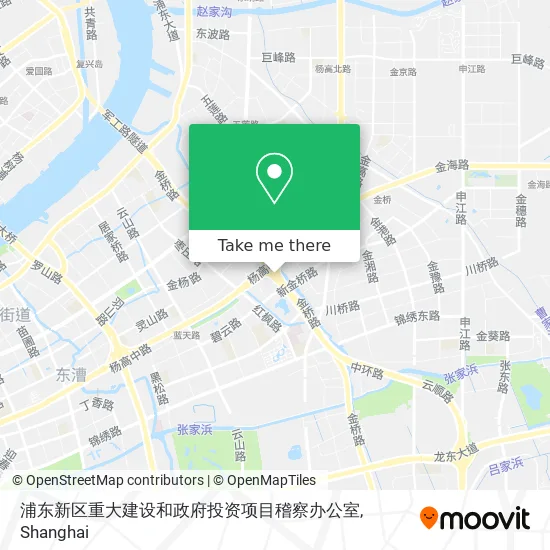 浦东新区重大建设和政府投资项目稽察办公室 map
