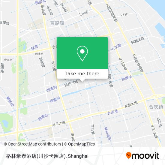 格林豪泰酒店(川沙卡园店) map
