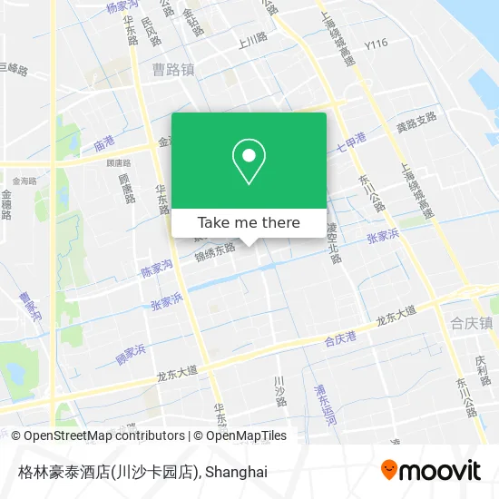 格林豪泰酒店(川沙卡园店) map