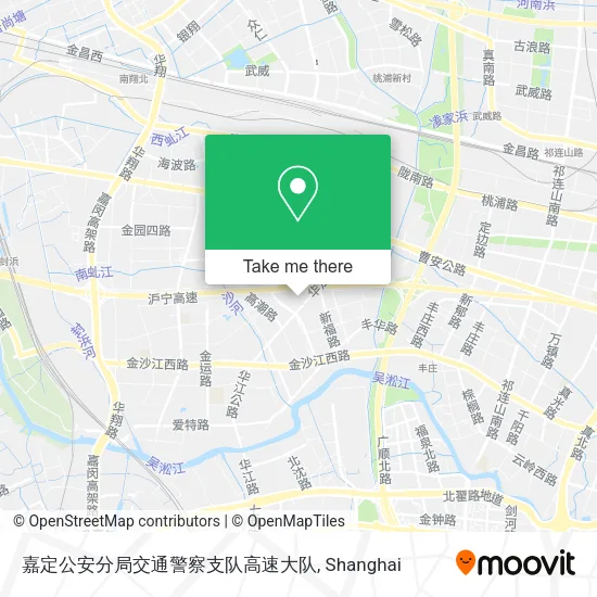 嘉定公安分局交通警察支队高速大队 map
