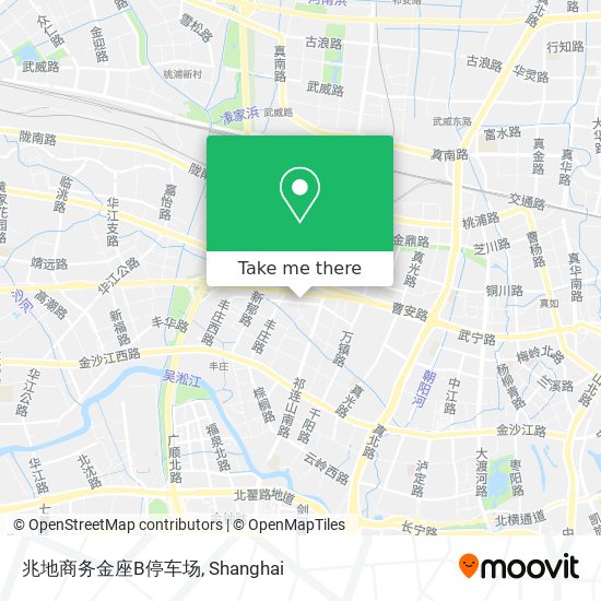 兆地商务金座B停车场 map