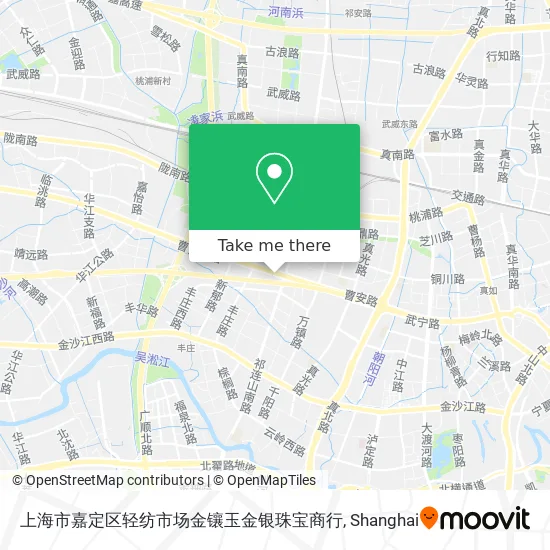 上海市嘉定区轻纺市场金镶玉金银珠宝商行 map