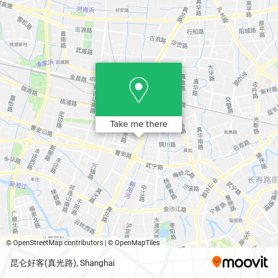 昆仑好客(真光路) map