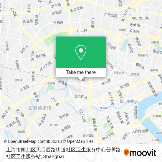 上海市闸北区天目西路街道社区卫生服务中心普善路社区卫生服务站 map