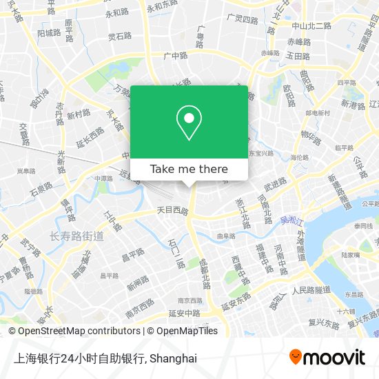 上海银行24小时自助银行 map