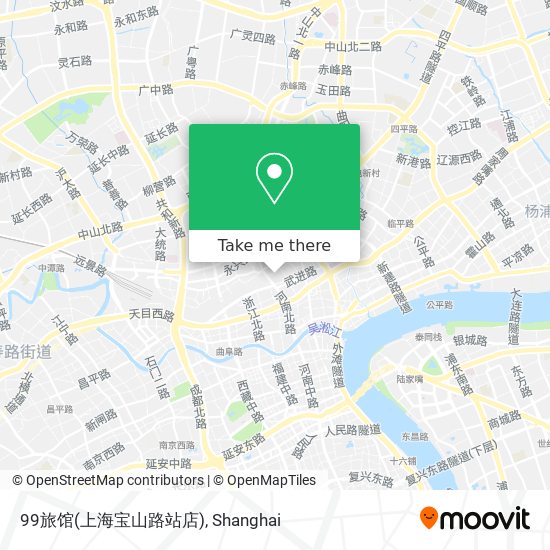 99旅馆(上海宝山路站店) map