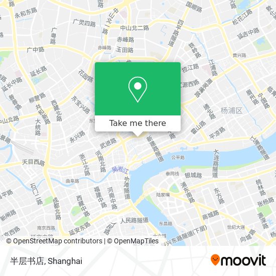 半层书店 map