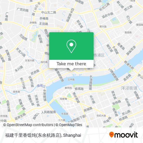 福建千里香馄饨(东余杭路店) map