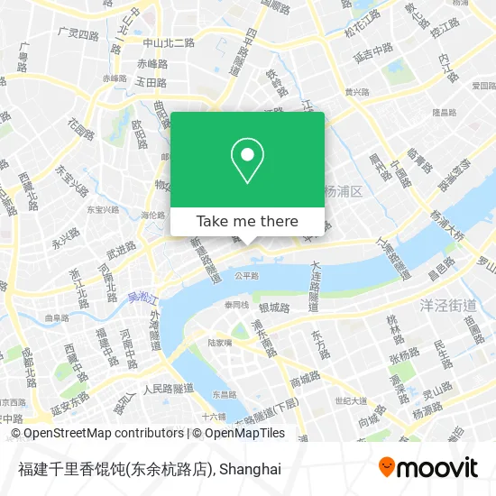 福建千里香馄饨(东余杭路店) map