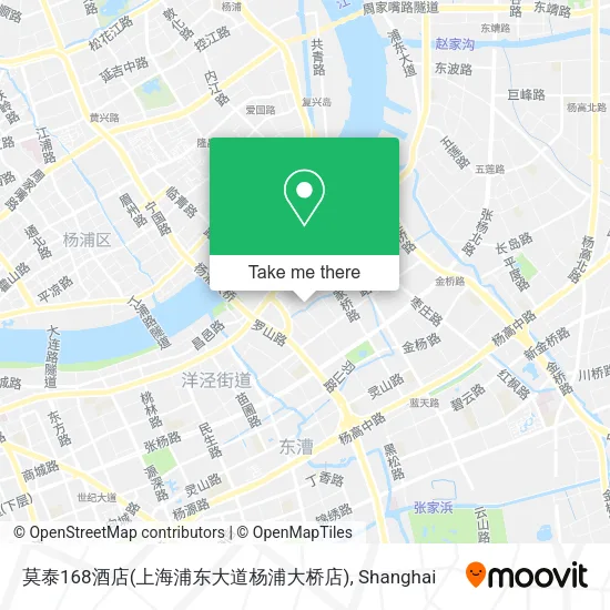 莫泰168酒店(上海浦东大道杨浦大桥店) map