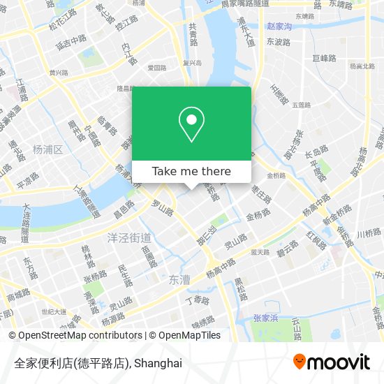 全家便利店(德平路店) map