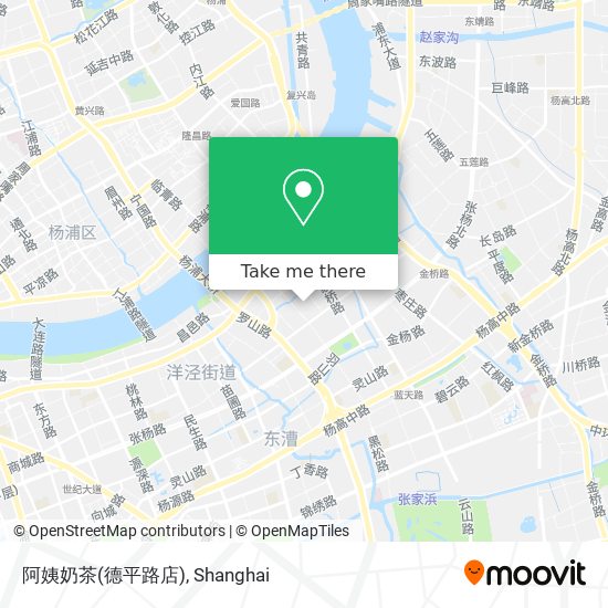 阿姨奶茶(德平路店) map