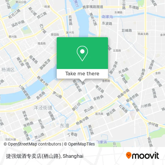捷强烟酒专卖店(栖山路) map