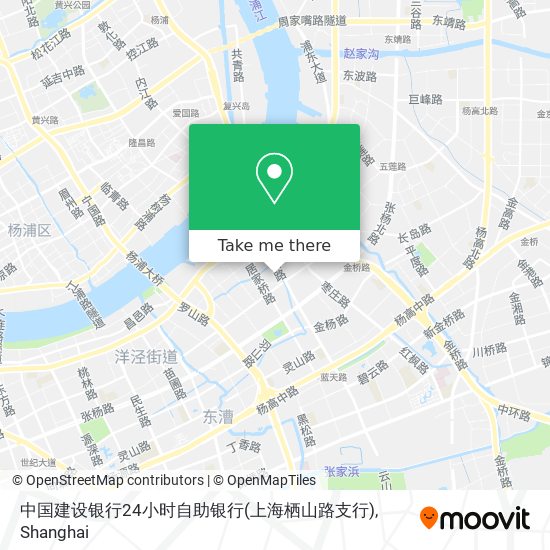 中国建设银行24小时自助银行(上海栖山路支行) map