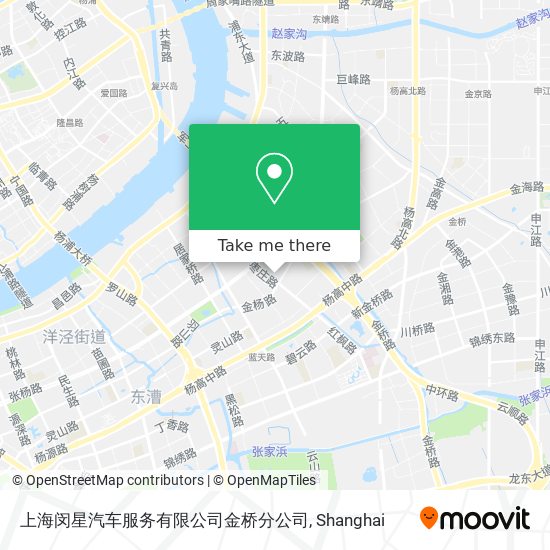 上海闵星汽车服务有限公司金桥分公司 map