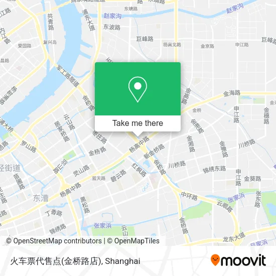 火车票代售点(金桥路店) map
