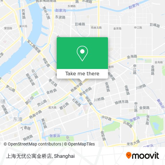上海无忧公寓金桥店 map