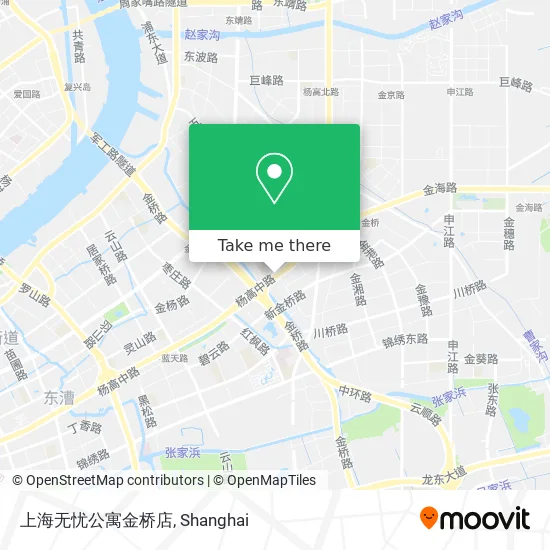 上海无忧公寓金桥店 map